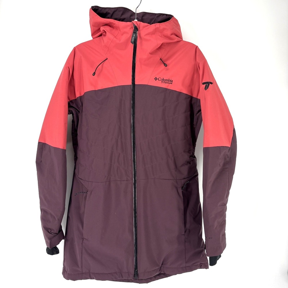 Columbia Ski Jacket Women's Medium Titanium Mount Bindo IV Insulated Hooded